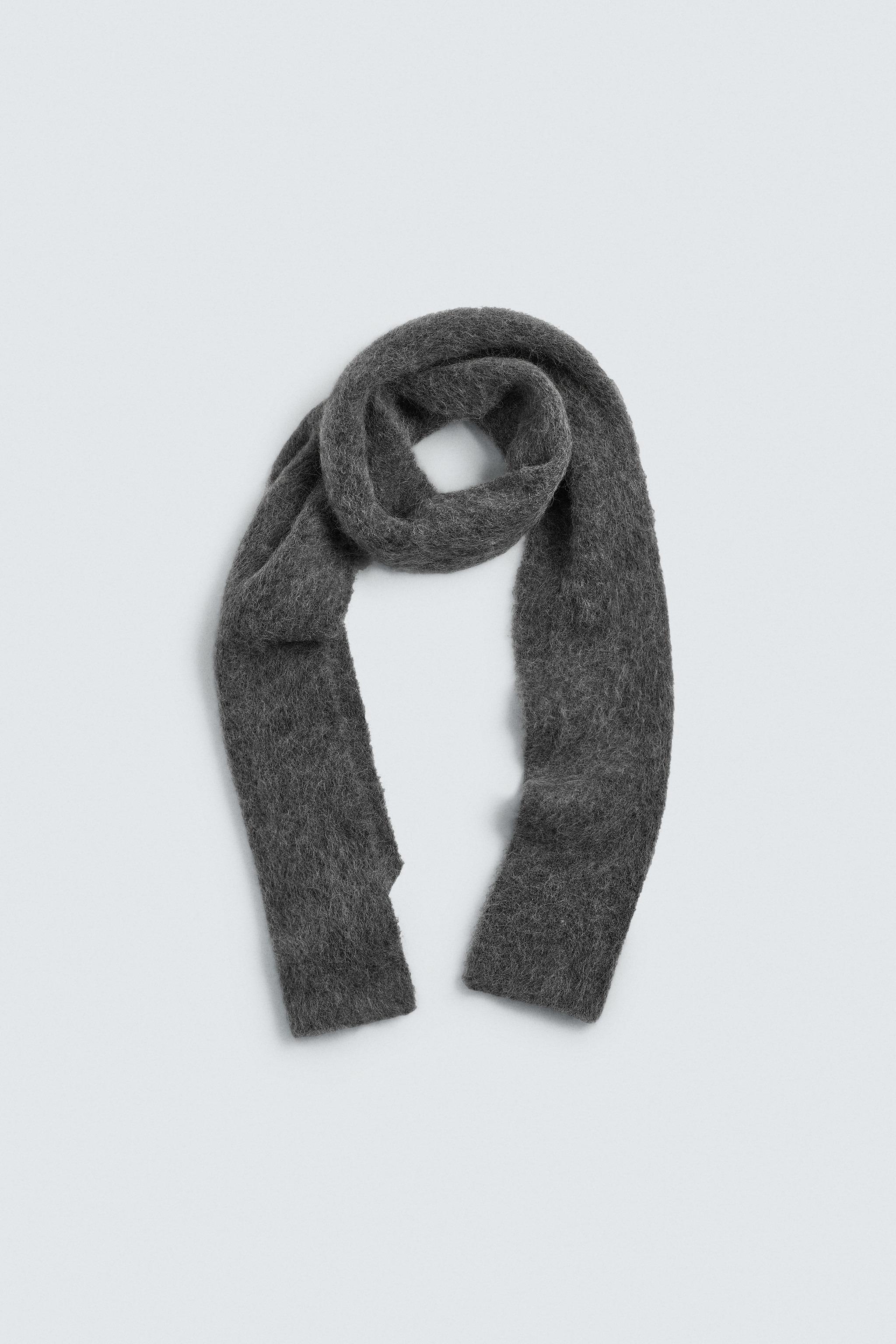 ALPACA BLEND KNIT SCARF